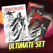 Load image into Gallery viewer, SPEECHLESS #2 Ultimate Fan Edition Set (1 Trade, 1 Virgin Metal, 1 B&W "White Metal" Special Limited To 25)