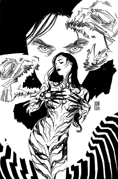 WITCHBLADE #12 (2024) CVR E INC 1:25 DANI B&W VIRGIN VAR 🌙🤮
