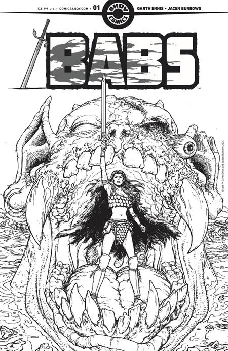 BABS #1 (OF 6) CVR D INC 1:4 CHRIS BURNHAM LINE ART VAR (MR) 🌙🤮