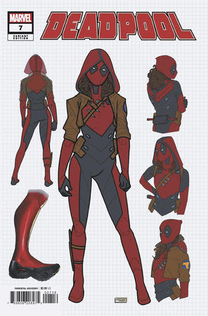 DEADPOOL #7 TAURIN CLARKE DESIGN VARIANT [1:25] 🐧🤮