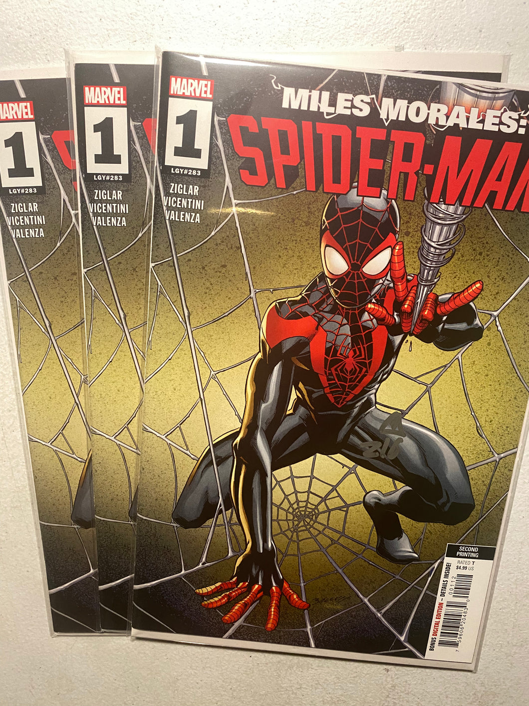 MILES MORALES: SPIDER-MAN 1 BAGLEY 2ND PRINTING VARIANT 