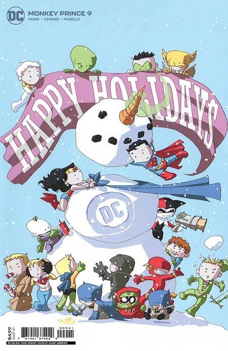 MONKEY PRINCE #9 (OF 12) CVR C KAARE ANDREWS HOLIDAY CARD CARD STOCK VAR 🌙🤮