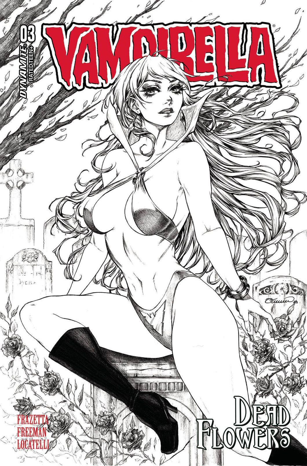 VAMPIRELLA DEAD FLOWERS #3 CVR F 10 COPY INCV TURNER LINE 💎