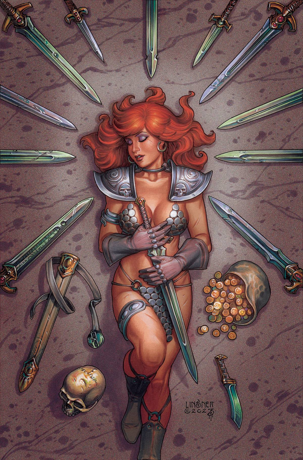 SAVAGE RED SONJA #2 CVR L 10 COPY FOC INCV LINSNER VIRGIN 💎