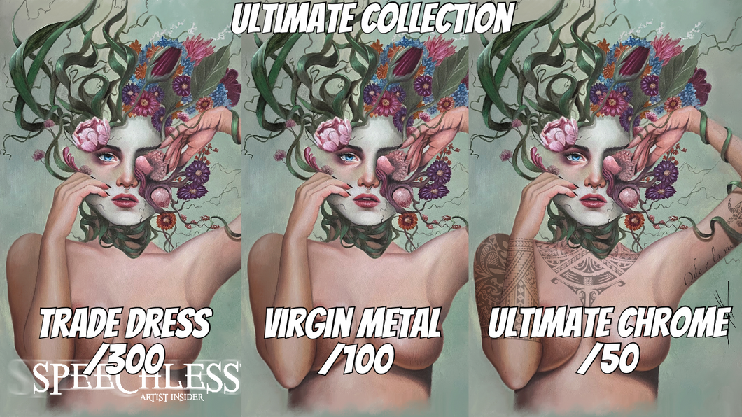 SPEECHLESS #6 Ultimate Fan Edition Set Carla Cohen (1 Trade, 1 Virgin Metal, 1 Ultimate Chrome Limited To 50)