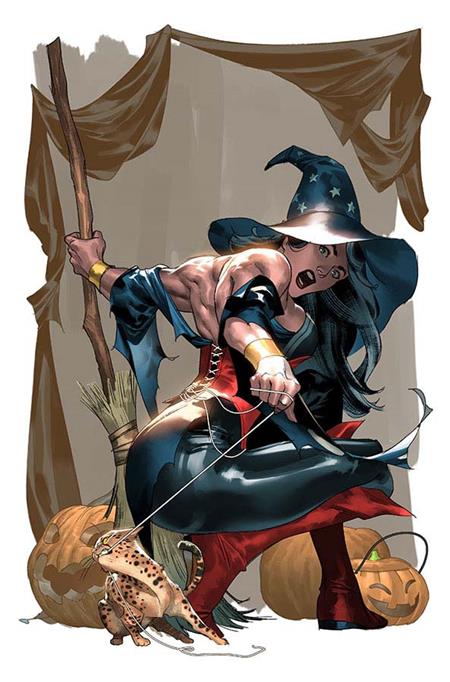 WONDER WOMAN #25 CVR E YASMINE PUTRI PUMPKIN SPICY CARD STOCK VAR 🌙🤮 RELEASE 9/17