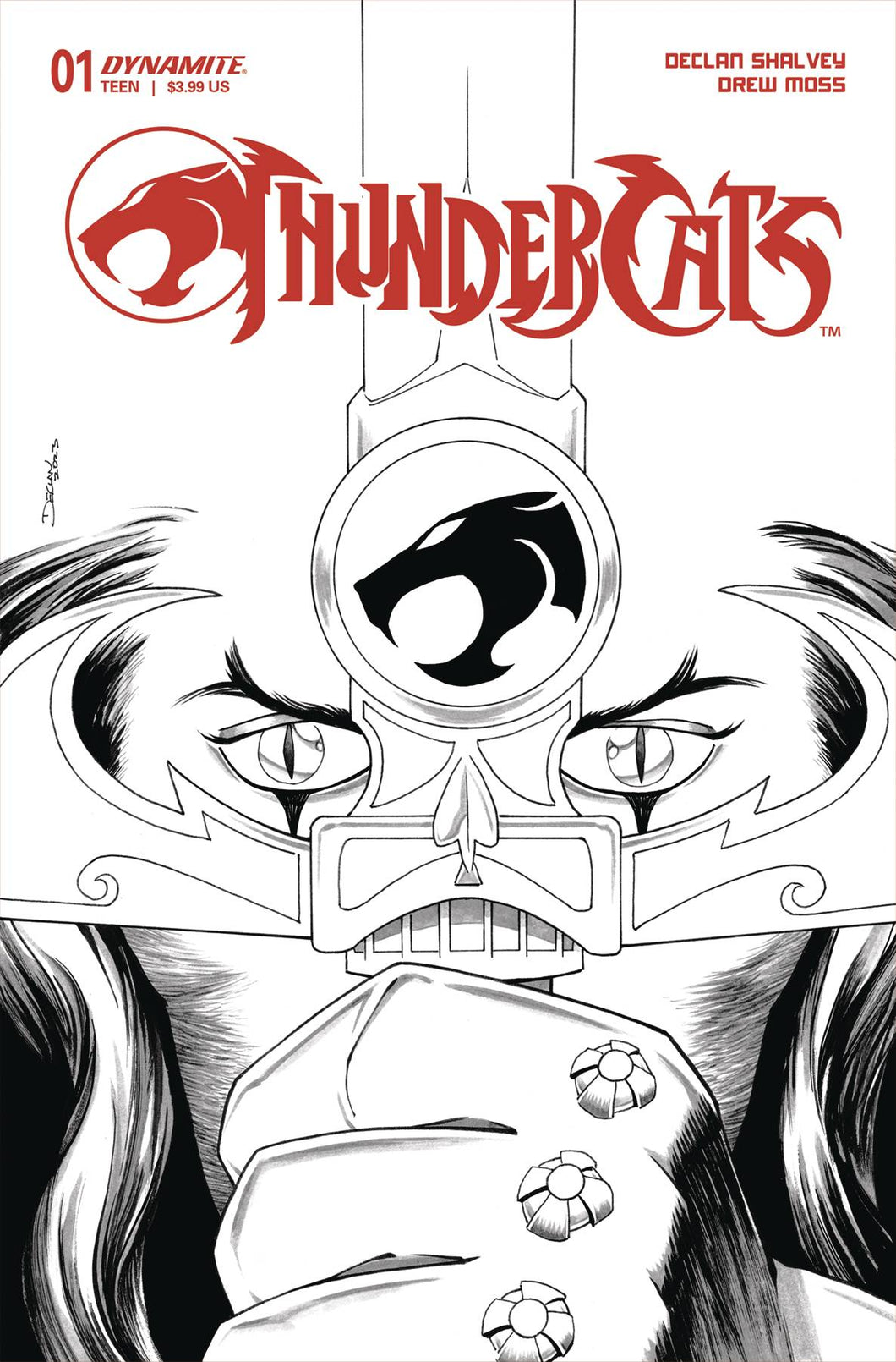 THUNDERCATS #1 CVR Q 10 COPY INCV SHALVEY LINE ART 💎👀