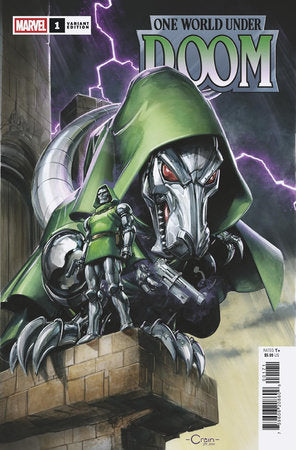 ONE WORLD UNDER DOOM #1 CLAYTON CRAIN DOOMASAUR VARIANT 🐧🤮
