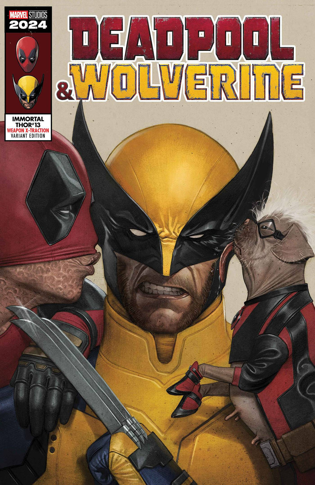 IMMORTAL THOR #13 DEADPOOL WOLVERINE WEAPON X-TRACTION VAR 🐧🤮