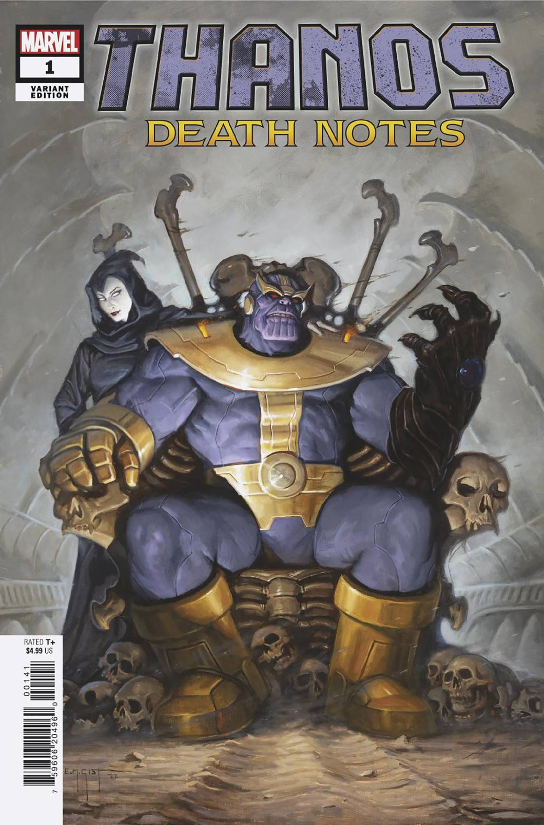 THANOS DEATH NOTES #1 100 COPY INCV GIST VAR 💯 (9.6)