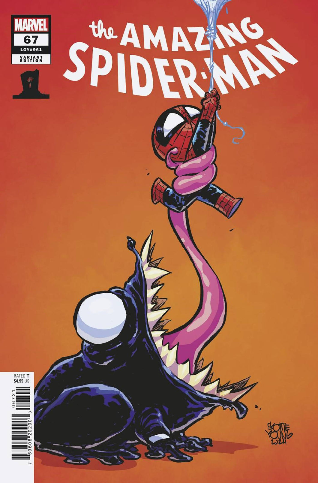 AMAZING SPIDER-MAN #68 SKOTTIE YOUNG 8 DEATHS SPIDER-MAN VAR 🐧🤮