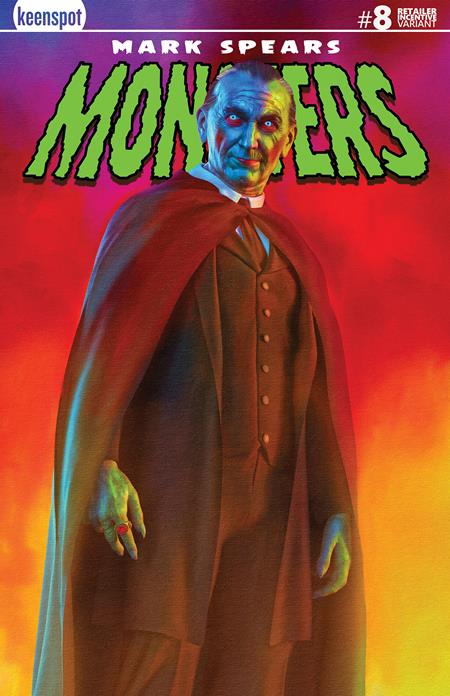 MARK SPEARS MONSTERS #8 CVR B INC 1:250 MARK SPEARS HOLOFOIL VAR 🌙🔥🤮🔥 RELEASE 12/17