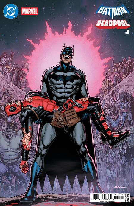 DC MARVEL BATMAN DEADPOOL #1 (ONE SHOT) CVR R RYAN SOOK CRISIS ON INFINITE EARTHS 7 HOMAGE CARD STOCK VAR 🌙🤮 RELEASE 11/19