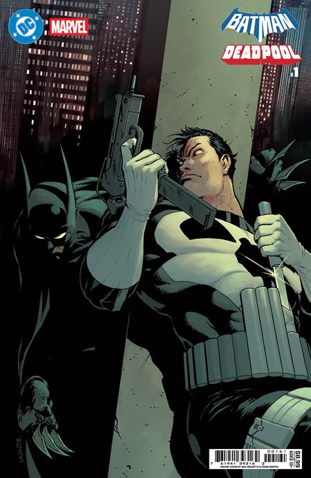 DC MARVEL BATMAN DEADPOOL #1 (ONE SHOT) CVR G NICK DRAGOTTA BATMAN PUNISHER CARD STOCK VAR 🌙🤮 RELEASE 11/19