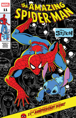 AMAZING SPIDER-MAN #11 LUCIANO VECCHIO DISNEY STITCH VARIANT (2025) 🐧🤮
