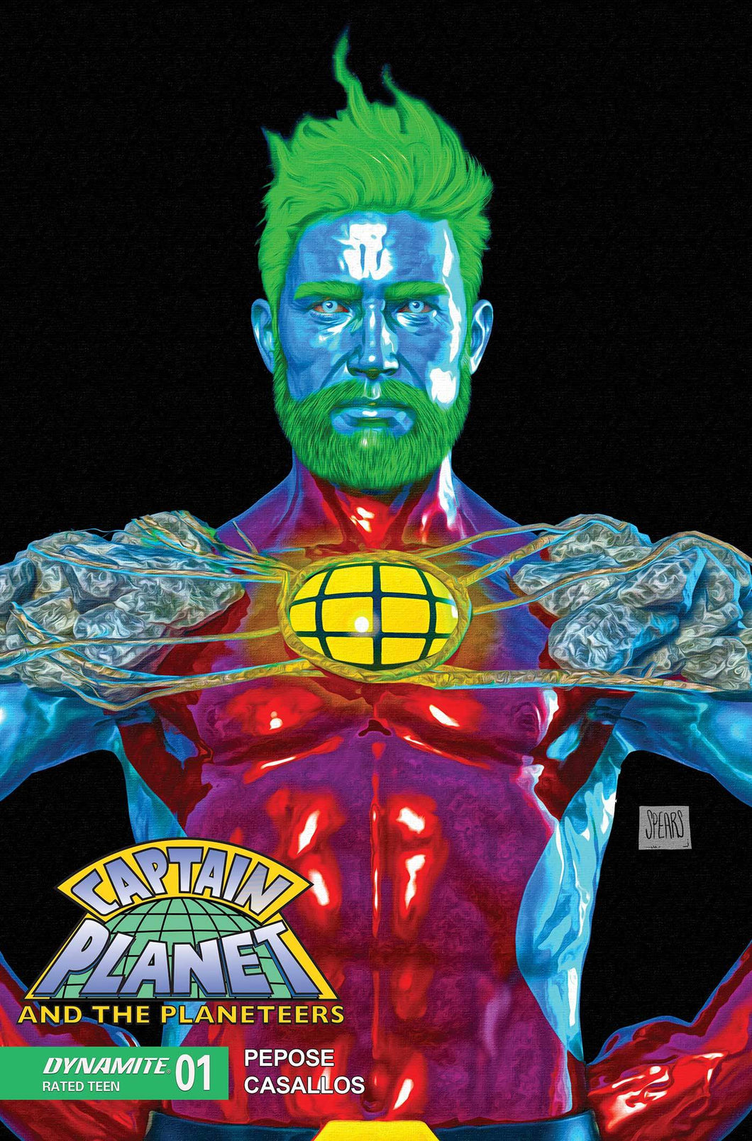 CAPTAIN PLANET #1 CVR R FOC BONUS SPEARS BLACK 💎🤮