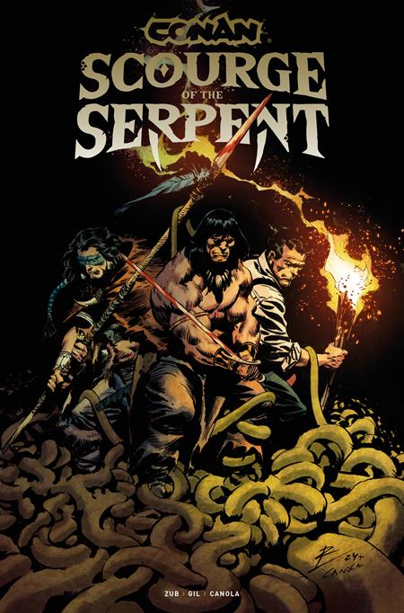CONAN THE BARBARIAN SCOURGE OF THE SERPENT #4 (OF 4) CVR A ROBERTO DE LA TORRE (MR) 🌙 RELEASE 1/7