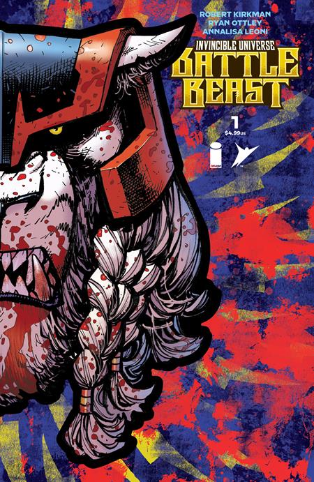 INVINCIBLE UNIVERSE BATTLE BEAST #1 CVR J RYAN OTTLEY, ANDRES JUAREZ & ANNALISA LEONI FOIL DIE CUT MASK VAR 🌙🤮
