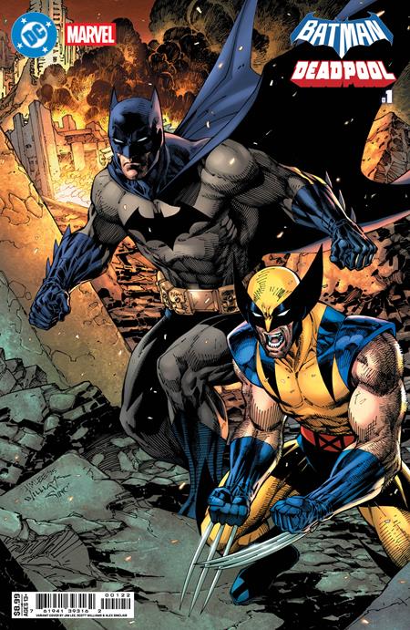 DC MARVEL BATMAN DEADPOOL #1 (ONE SHOT) CVR K JIM LEE BATMAN WOLVERINE CARD STOCK VAR 🌙🤮 RELEASE 11/19