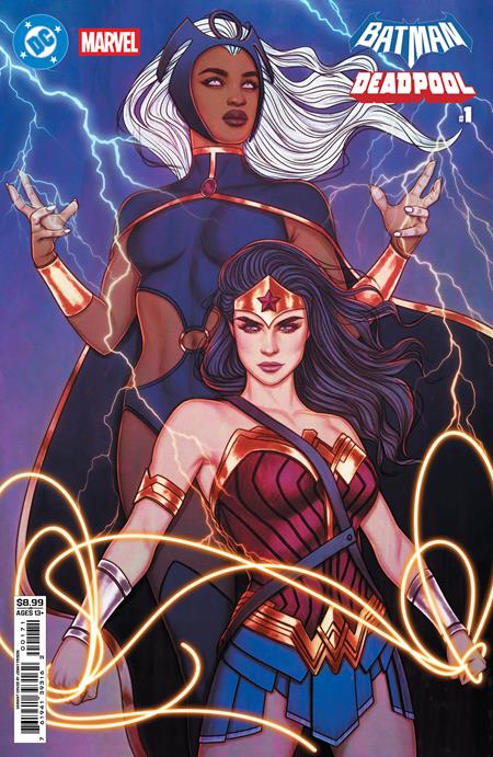 DC MARVEL BATMAN DEADPOOL #1 (ONE SHOT) CVR H JENNY FRISON WONDER WOMAN STORM CARD STOCK VAR 🌙🤮 RELEASE 11/19