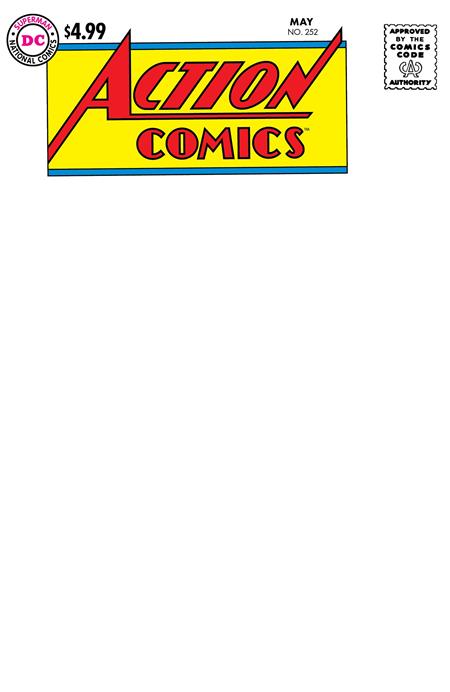 ACTION COMICS #252 FACSIMILE EDITION CVR C BLANK VAR 🌙 RELEASE 10/22