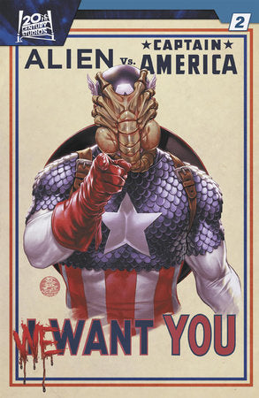 ALIEN VS. CAPTAIN AMERICA #2 MARK BROOKS VARIANT 🐧🤮 RELEASE 12/17