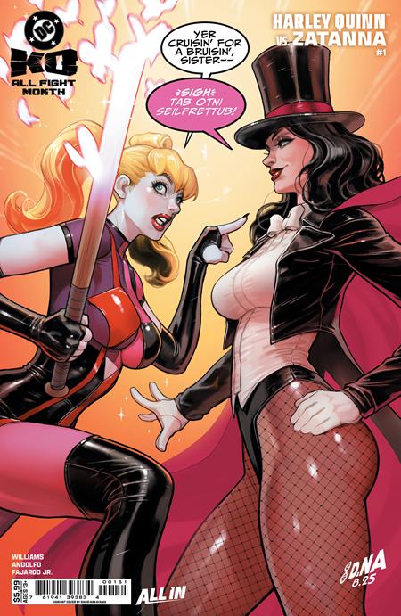 DC K.O. HARLEY QUINN VS ZATANNA #1 (ONE SHOT) CVR E DAVID NAKAYAMA CARD STOCK VAR 🌙🤮 RELEASE 12/17