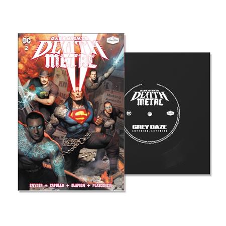 DARK NIGHTS DEATH METAL #2 SOUNDTRACK SPEC ED GREY DAZE WITH FLEXI SINGLE FEATURING ANYTHING, ANYTHING (NET) Limited 2000
