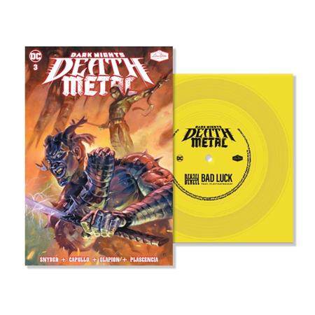 DARK NIGHTS DEATH METAL #3 SOUNDTRACK SPEC ED DENZEL CURRY WITH FLEXI SINGLE FEATURING BAD LUCK (NET) Limited 2000