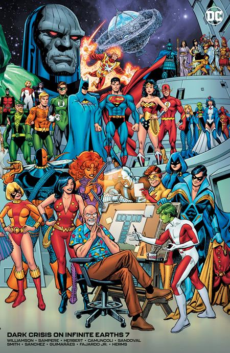 DARK CRISIS ON INFINITE EARTHS #7 (OF 7) CVR F GEORGE PEREZ TRIBUTE CARD STOCK VAR 🌙🧐🤮