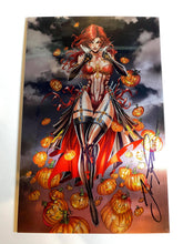 Load image into Gallery viewer, WHITE WIDOW #3 JAMIE TYNDALL SIGNED BLOOD LUST METAL VARIANT COMIC BOOK
