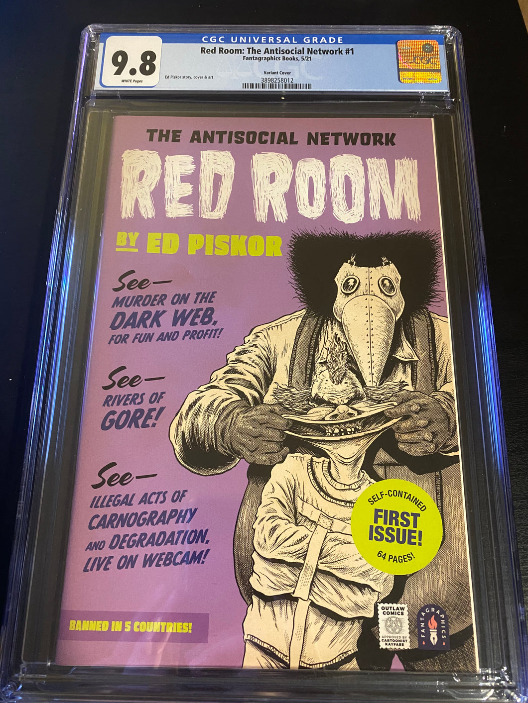 CGC 9.8 Red Room The Antisocial Network #1 RATIO 1:5