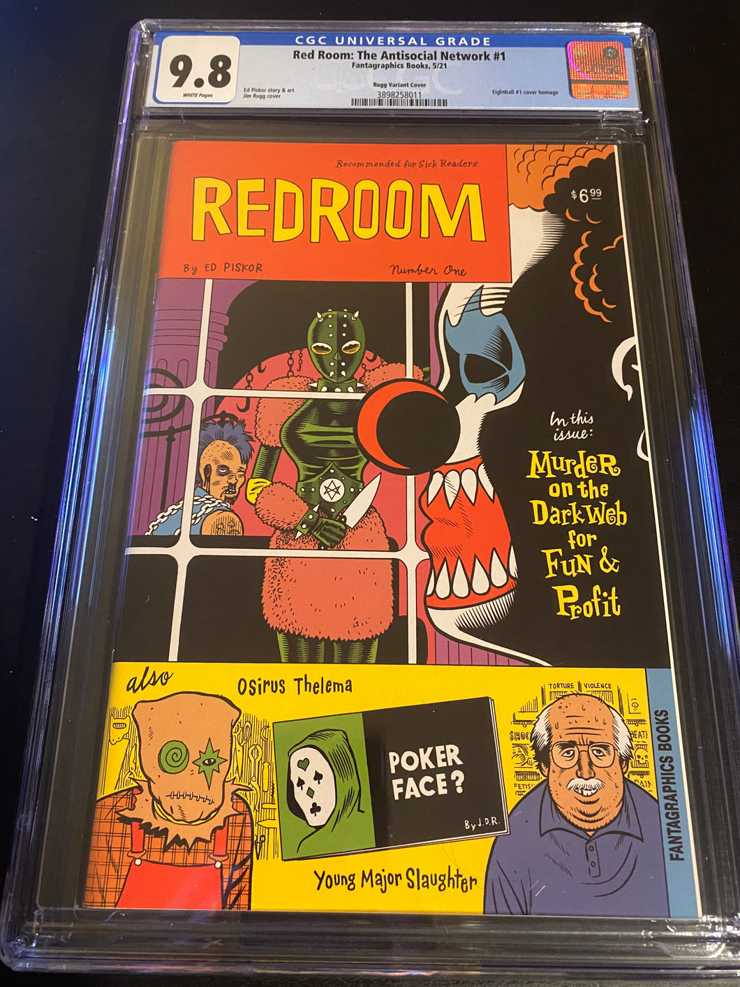 CGC 9.8 Red Room The Antisocial Network #1 RATIO 1:12