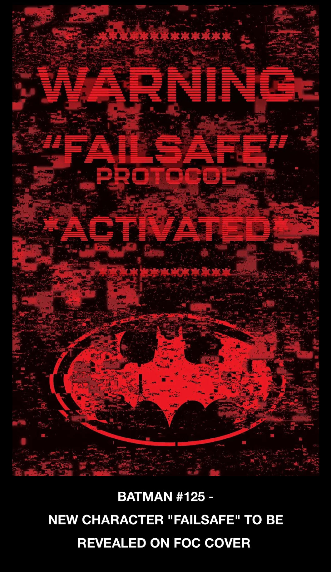 BATMAN #125 CVR M JORGE JIMENEZ FAILSAFE PROTOCOL CARD STOCK VAR 🌙🧐🤮