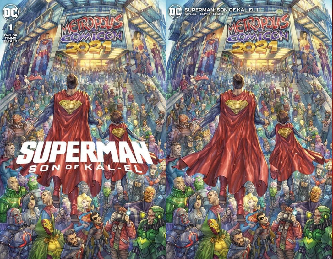 SUPERMAN SON OF KAL-EL #1 ALAN QUAH TRADE DRESS / MINIMAL TRADE EXCLUSIVE SET 2 COMICS