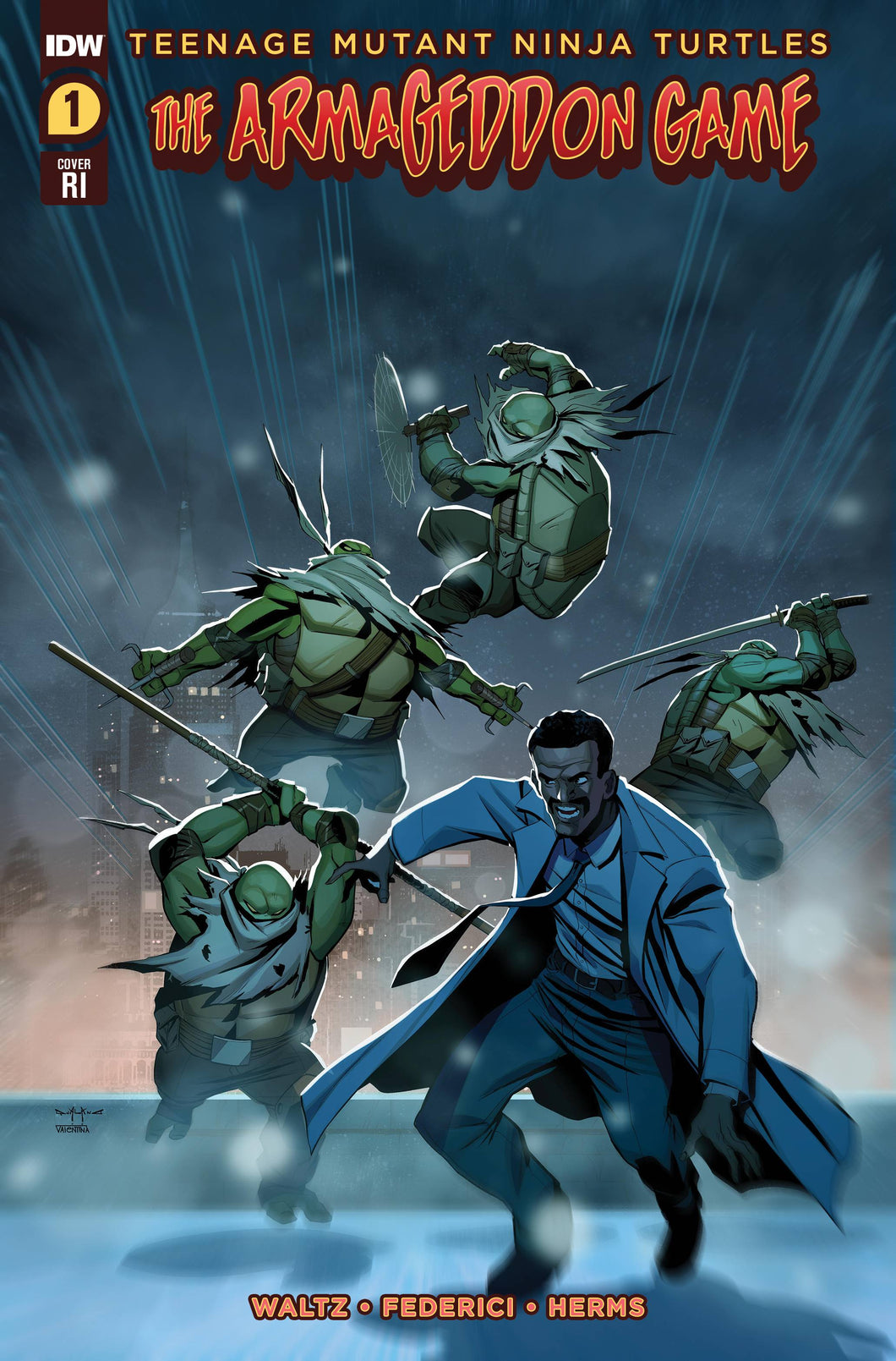 TMNT ARMAGEDDON GAME #1 CVR C 10 COPY INCV QUALANO (Net) 🐧