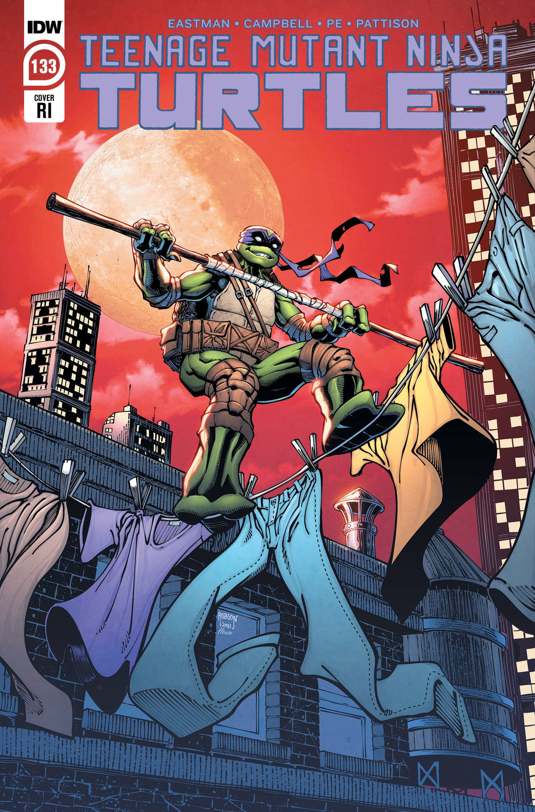 TMNT ONGOING #133 CVR C 10 COPY INCV ROBSON 💎🧐