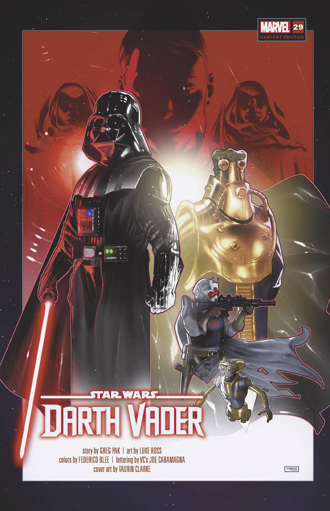 STAR WARS DARTH VADER #29 CLARKE REVELATIONS VAR 🐧🧐