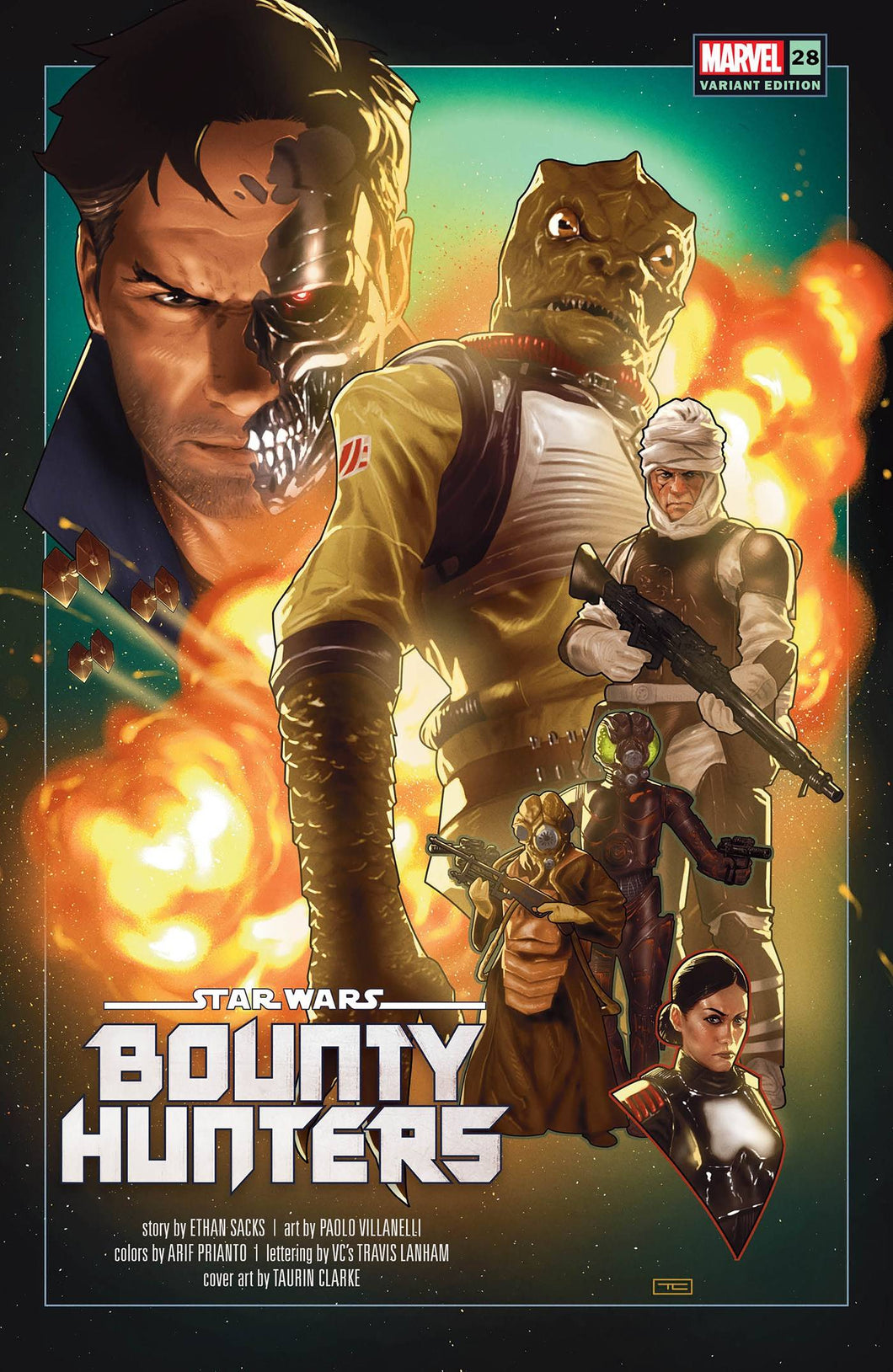 STAR WARS BOUNTY HUNTERS #28 CLARKE REVELATIONS VAR 🐧🧐