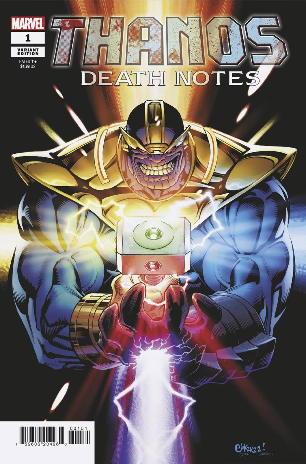 THANOS DEATH NOTES #1 50 COPY INCV MCGUINNESS VAR 🐧🧐🤮