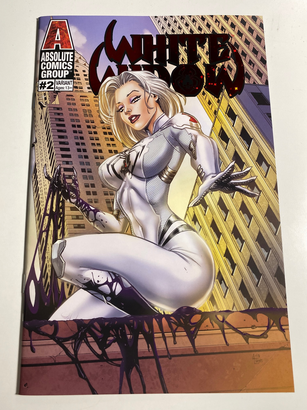 WHITE WIDOW #2 ANTHONY SPAY RED FOIL LOGO VARIANT