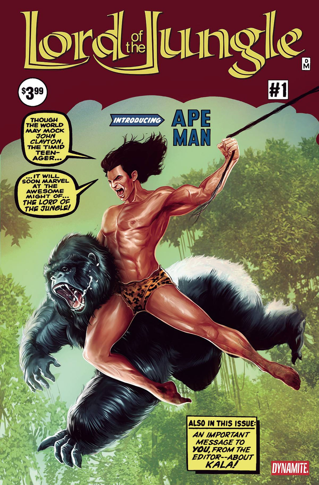 LORD OF THE JUNGLE #1 CVR R FOC BONUS MAINE AF #15 HOMAGE 💎🧐🤮